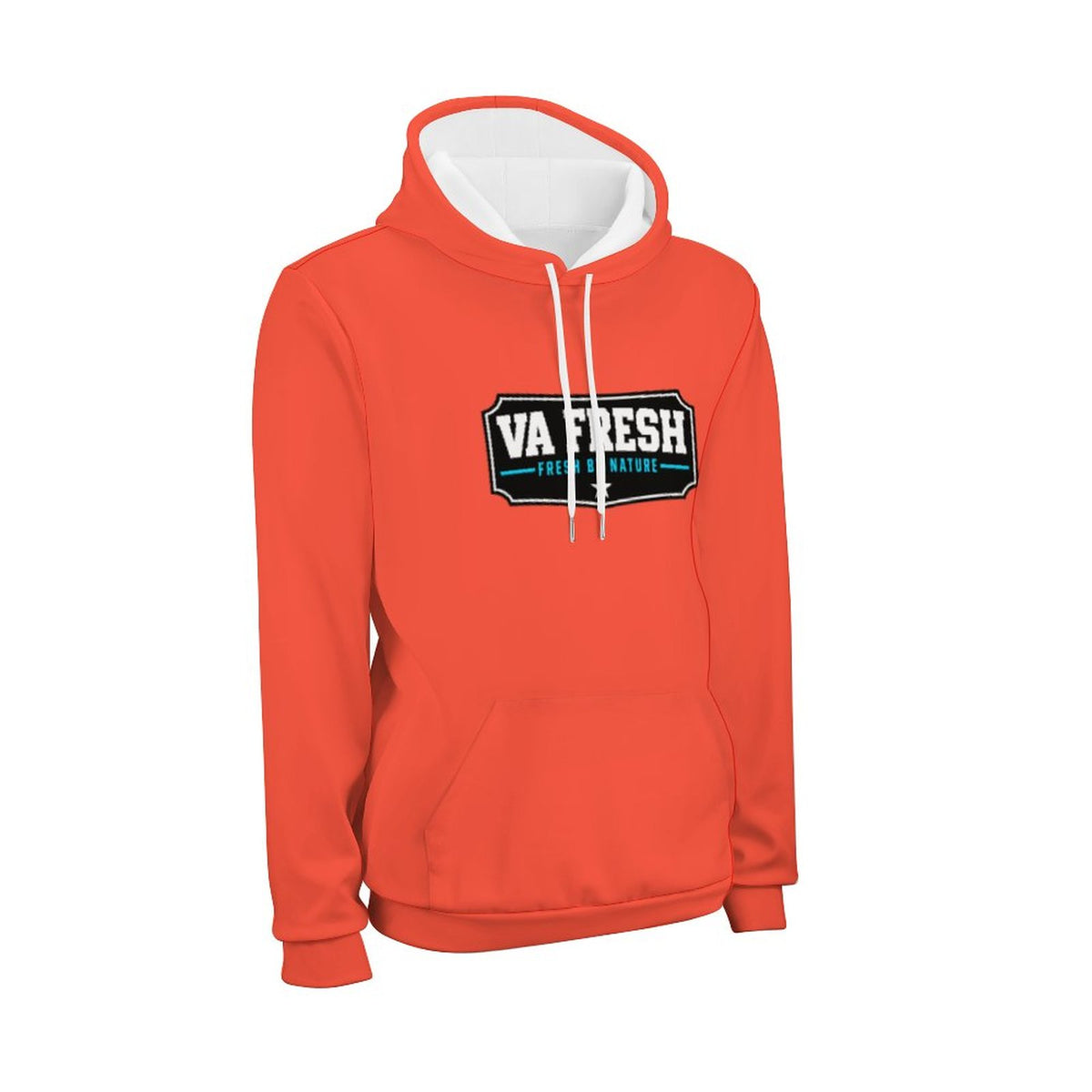VA FRESH — Fresh By Nature Badge — Hoodie & Jogger Set — Colorful Orange